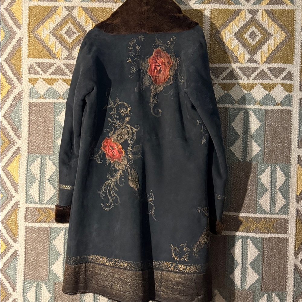 SARI Blooms Shearling coat. New with tags from Sundance. - Picture 11 of 13